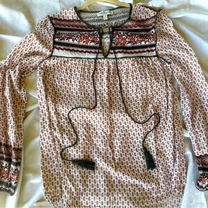 Tassels N Lace Top - Size Small/Medium